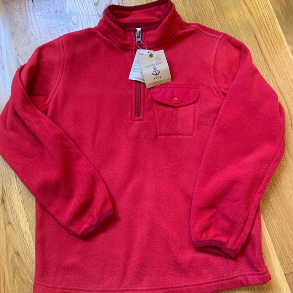 Lands End Toddler Kids Fleece Quarter Zip